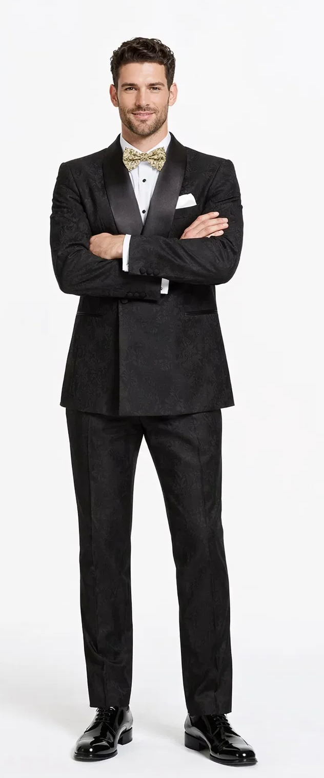 Rossiman Rossi Men’s Formal Suit - Stylish Tailored Dress Suit by Rossi Man - Italian Slim Fit Luxury Formalwear USA Men's Outlet