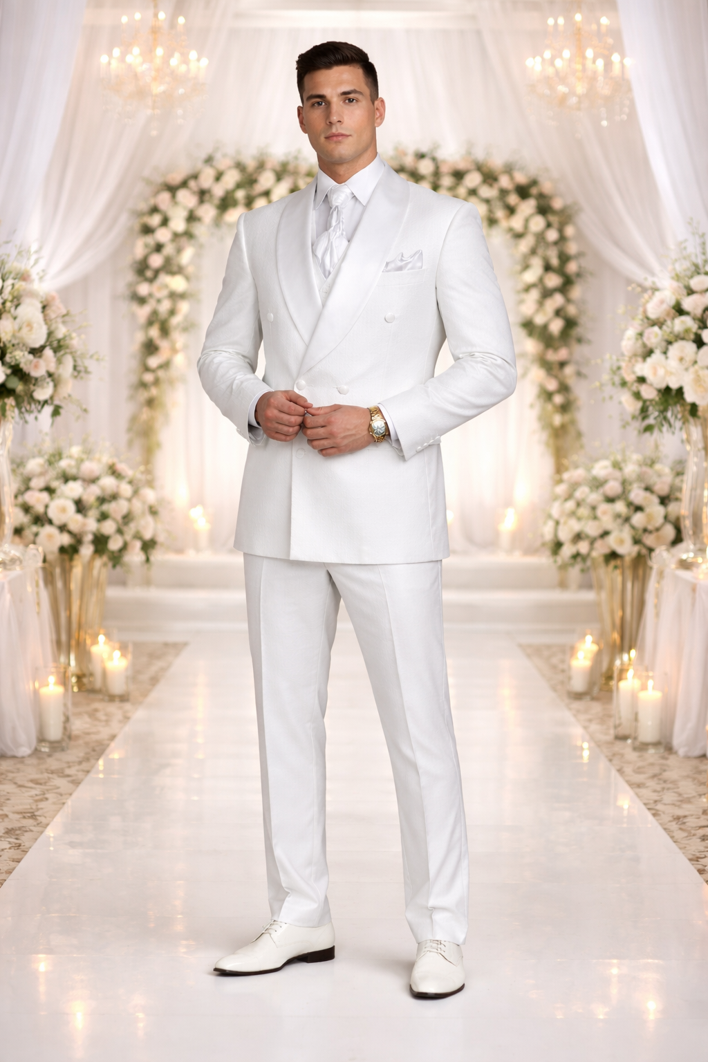 Rossiman Rossi Men’s Dress Suit - Classic Tailored Formalwear - Italian Slim Fit Luxury Suit for Men by USA Men's Outlet