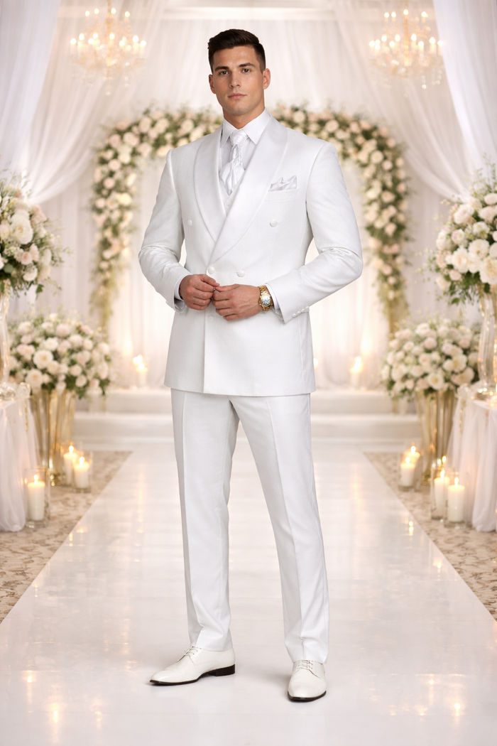 Rossiman Rossi Men’s Dress Suit - Classic Tailored Formalwear - Italian Slim Fit Luxury Suit for Men by USA Men's Outlet
