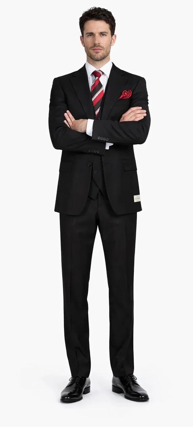 Rossiman Rossi Men’s Dress Suit - Premium Tailored Suit for Formal Occasions - Italian-Inspired Luxury Slim Fit Design by USA Men's Outlet