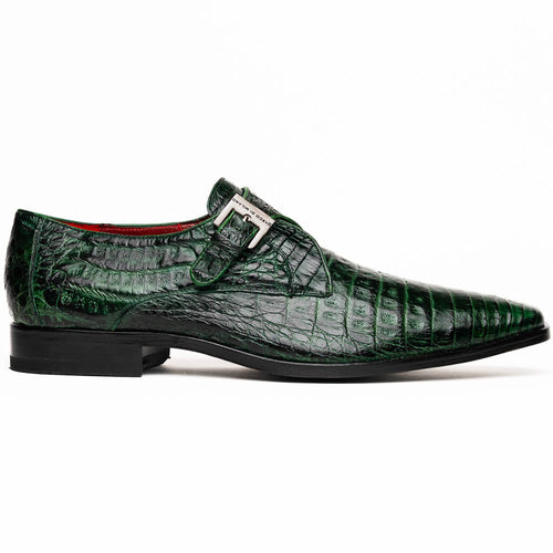 Marco_Di_Milano Rovigo - Forest Green Leather Loafer
