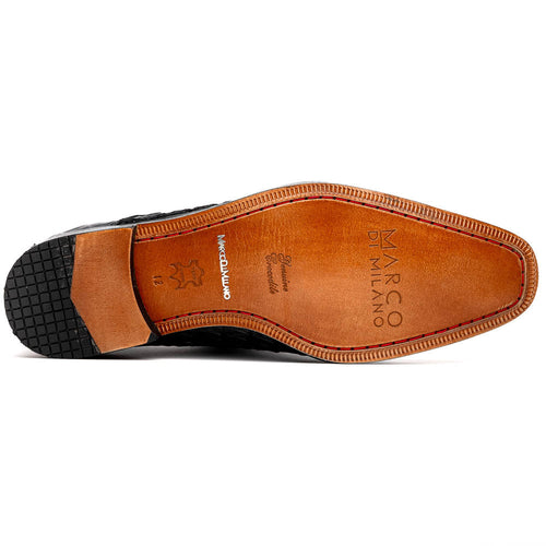 Marco Di Milano Rovigo: Cognac Leather Strap Loafers