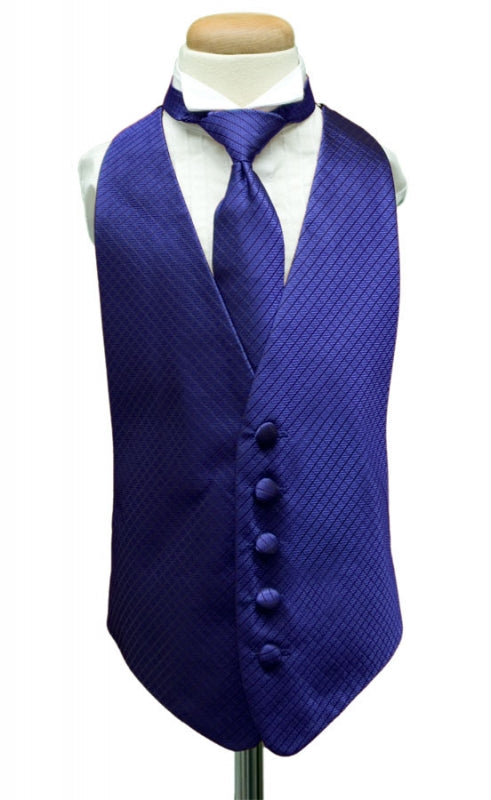 Royal Blue Palermo Kids Tuxedo Vest by Cardi