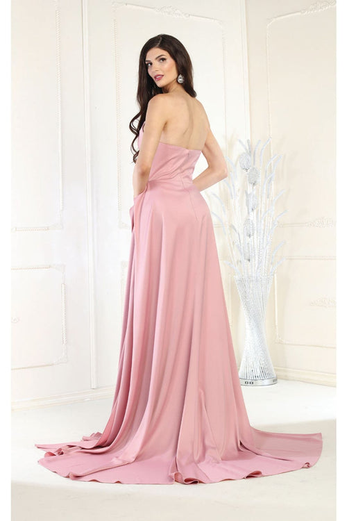 Royal Queen RQ8001 Strapless Sweetheart Glitter Long Formal Prom Gown