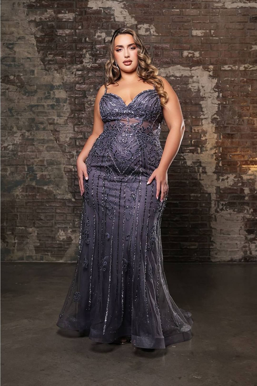 Royal Queen RQ8144 Luxurious Mermaid Prom Dress with Fine Embroidery