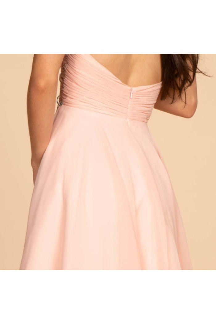 Ruched Strapless Short Dress by Elizabeth KGS1637