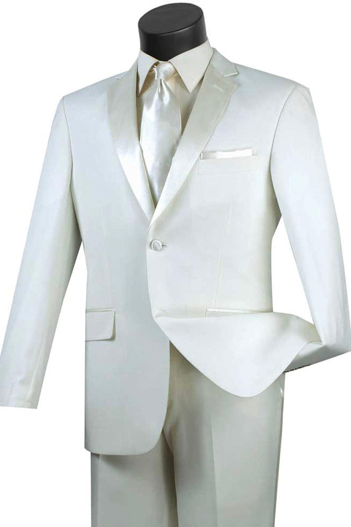 Mens Ultra Slim Fit Tuxedo in Grey by Vinci