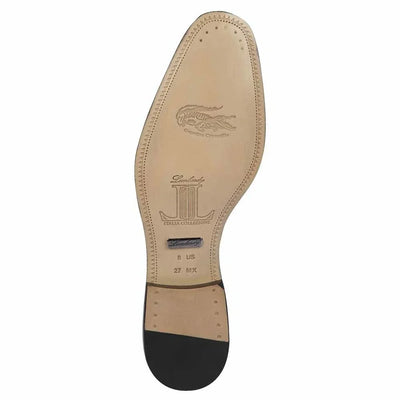Men's Navy Crocodile & Calfskin Leather Slip-On Dress Loafers Alligator Warehouse