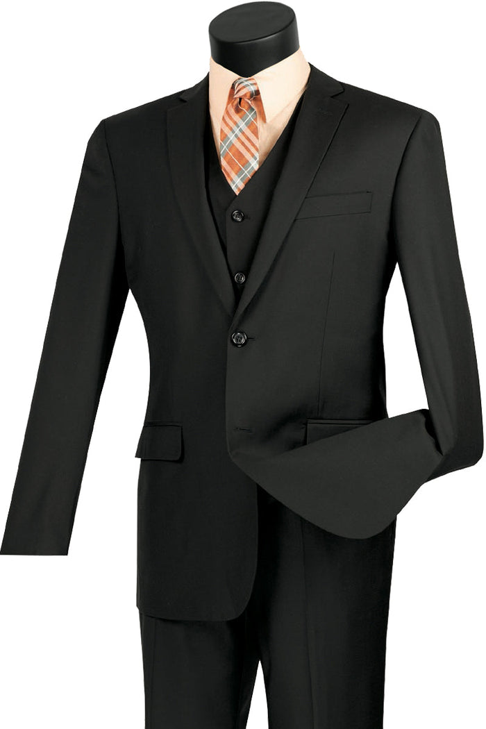 Mens 2 Button Wool Feel Slim Fit Suit in White by Vinci