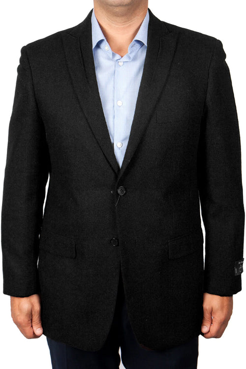 Men's Navy Wool Blazer by Tazio Suits