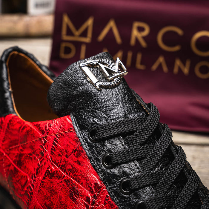 Marco Di Milano Saulo Black Cherry Leather Dress Shoe