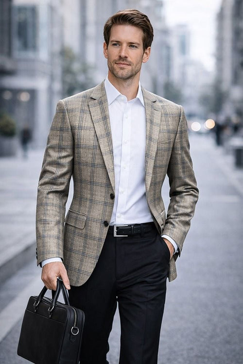 Tan Blazer Mens Sport Coat