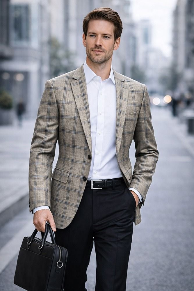 Tan Blazer Mens Sport Coat