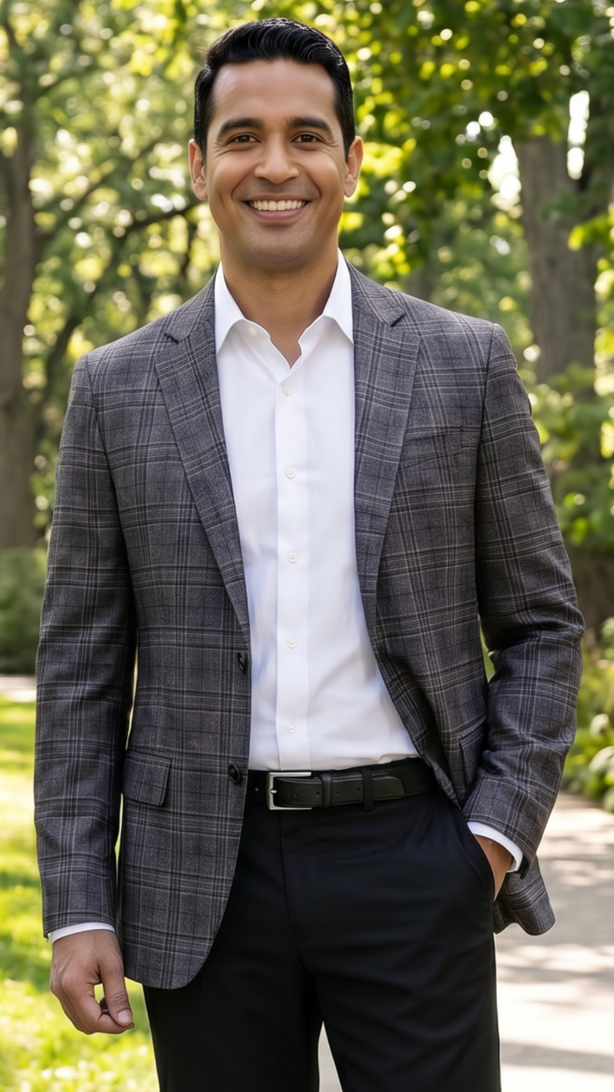 Grey Blazer Mens Sport Coat