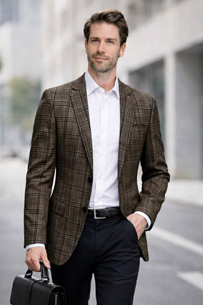 Brown Blazer Mens Sport Coat