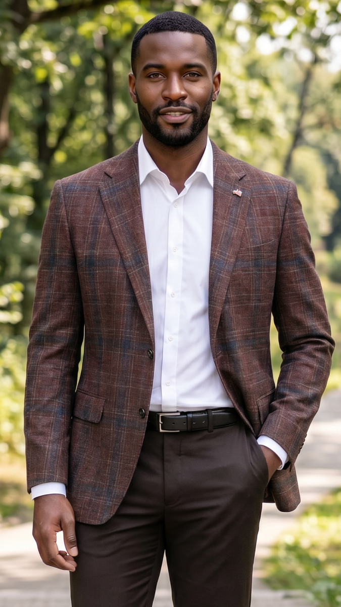 Burgundy Blazer Mens Sport Coat