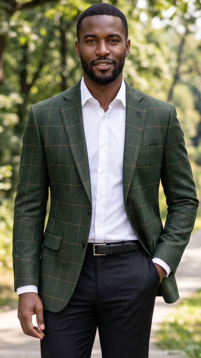 Hunter Green Blazer Mens Sport Coat