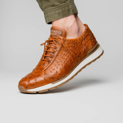 Marco Di Milano Scanno: Antique Cognac Leather Dress Shoe