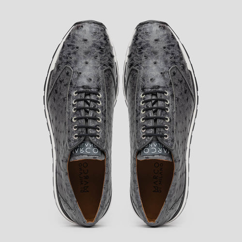 Marco Di Milano Scanno Antique Gray Leather Oxford