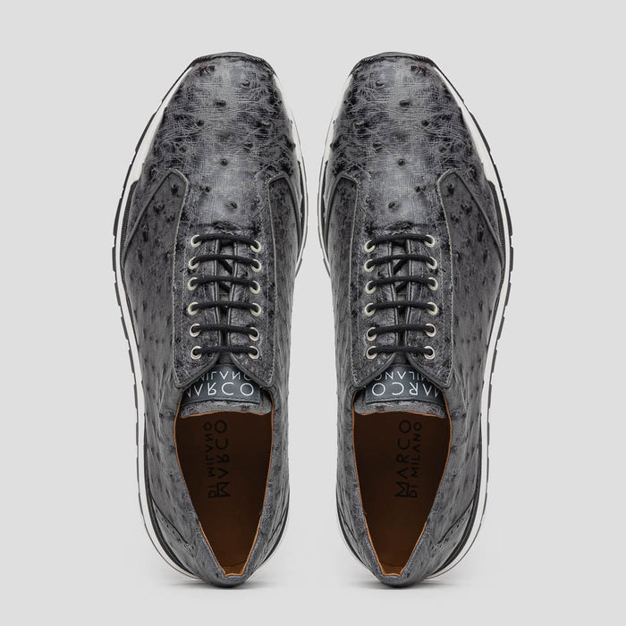 Marco Di Milano Scanno Antique Gray Leather Oxford