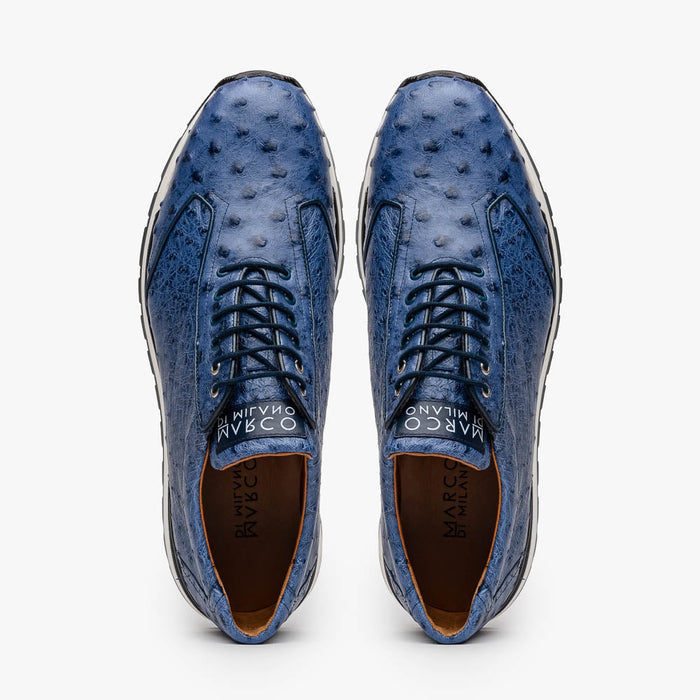 Marco Di Milano Scanno Antique Navy Leather Dress Shoe