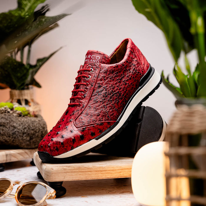 Marco Di Milano Scanno Antique Red Leather Loafer