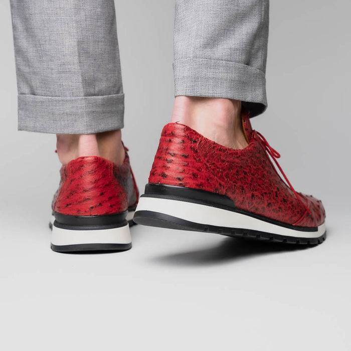 Marco Di Milano Scanno Antique Red Leather Loafer