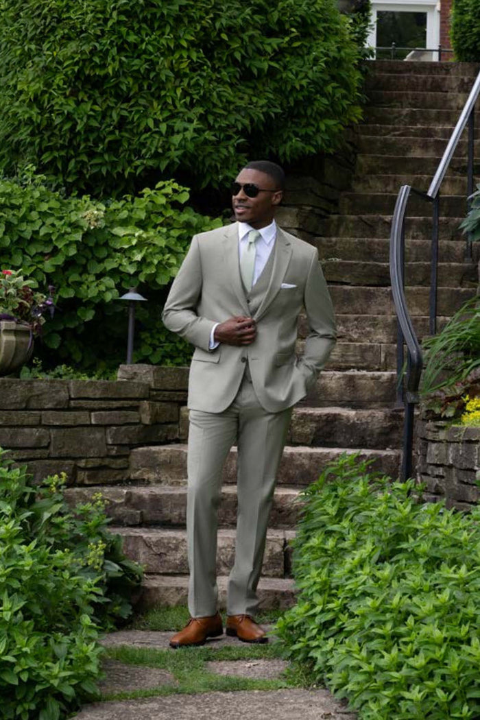 Sharkskin Celadon Green Suit Jacket (Separates) Couture 1910