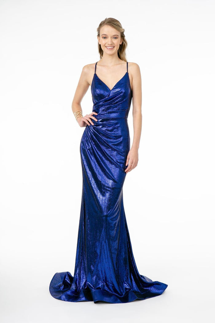 Shiny Dress - Lamé Prom Gown by Elizabeth KGL2943