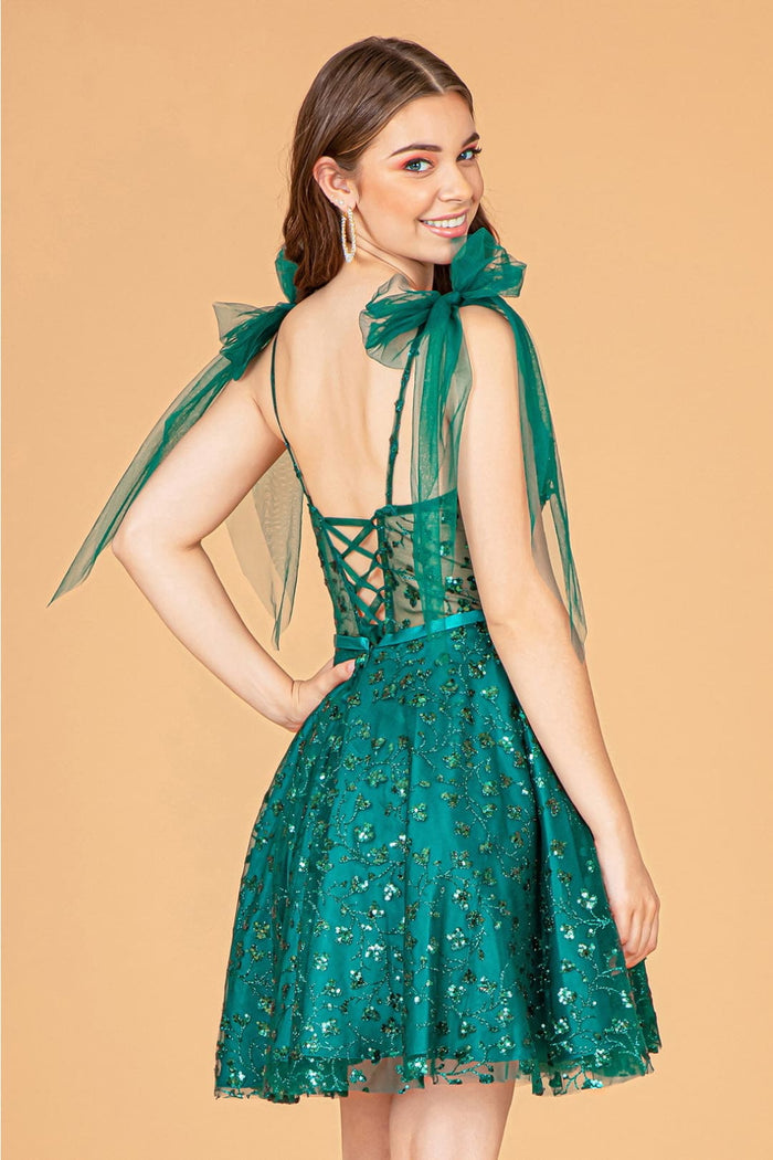 Glitter Homecoming Dress by Elizabeth KGS3088