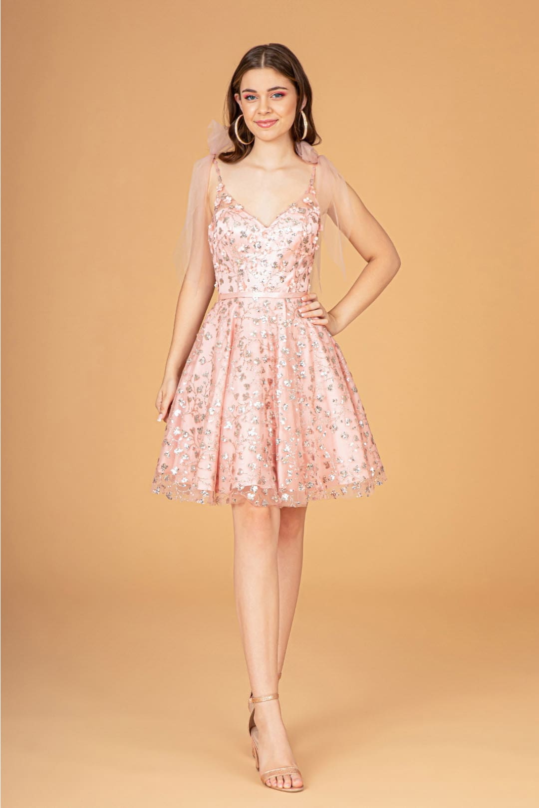 Glitter Homecoming Dress by Elizabeth KGS3088