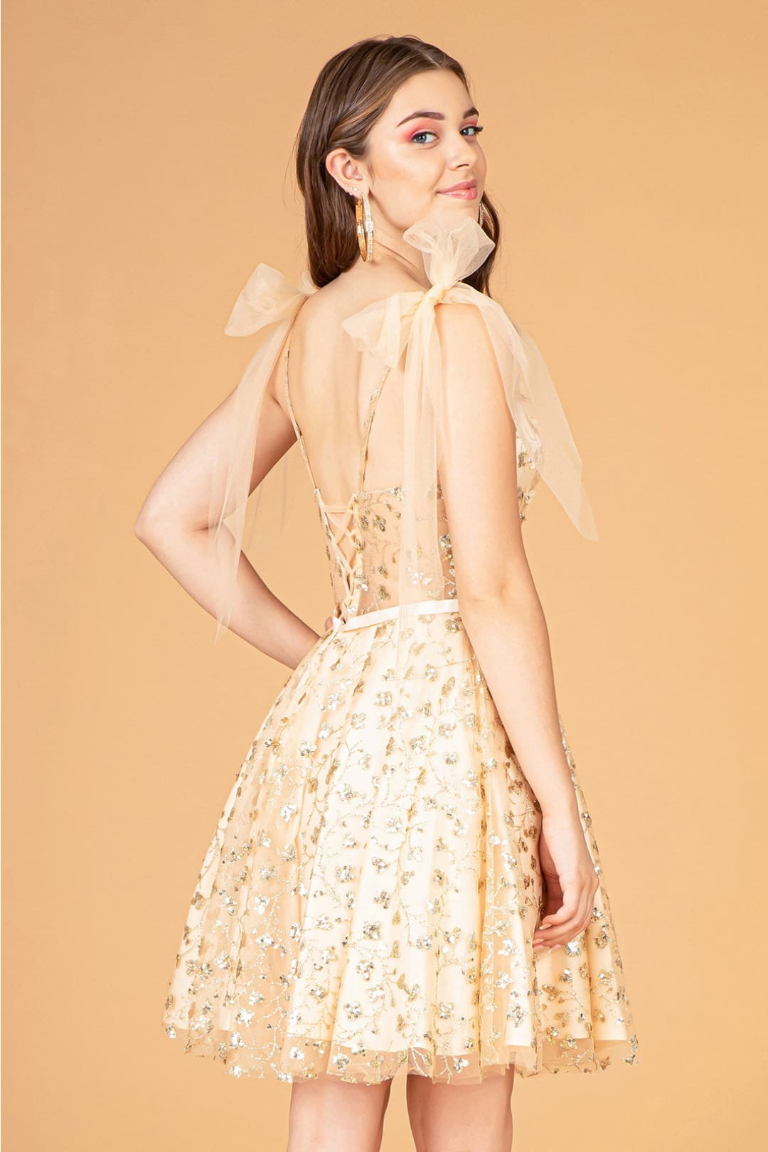 Glitter Homecoming Dress by Elizabeth KGS3088