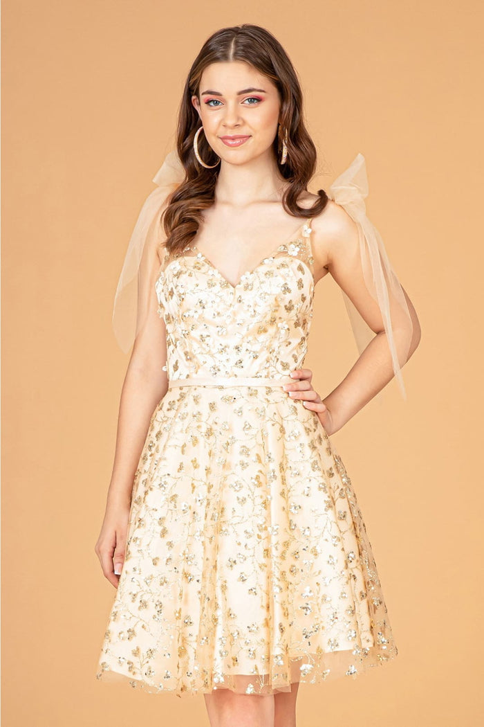 Glitter Homecoming Dress by Elizabeth KGS3088