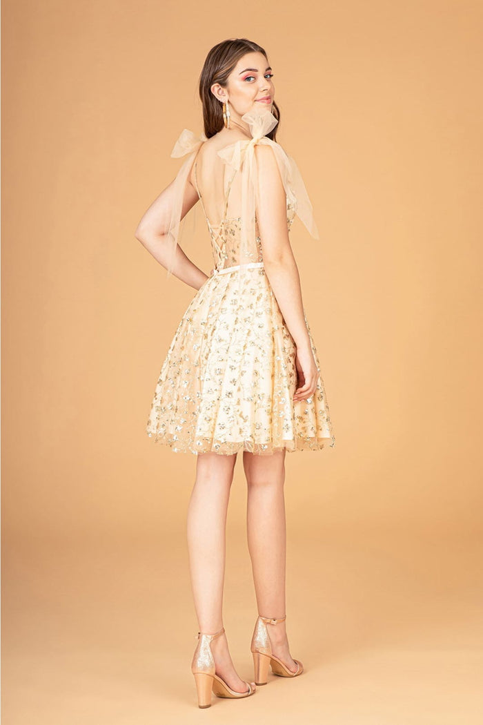 Glitter Homecoming Dress by Elizabeth KGS3088