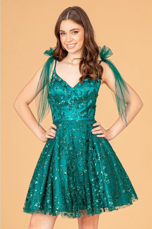Glitter Homecoming Dress by Elizabeth KGS3088