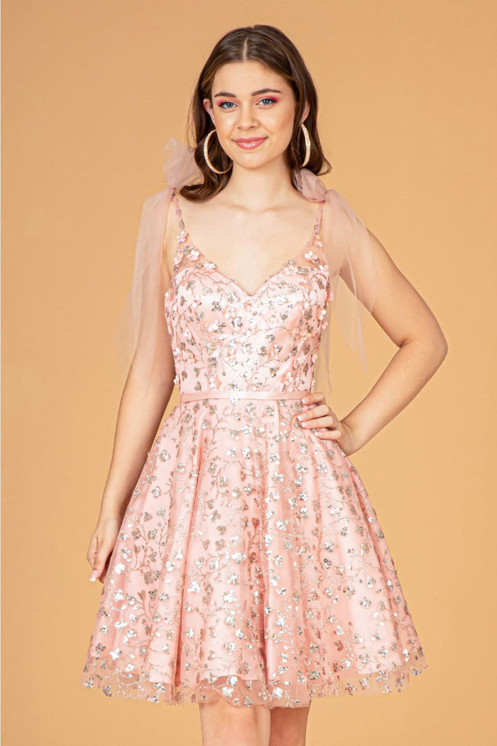 Glitter Homecoming Dress by Elizabeth KGS3088