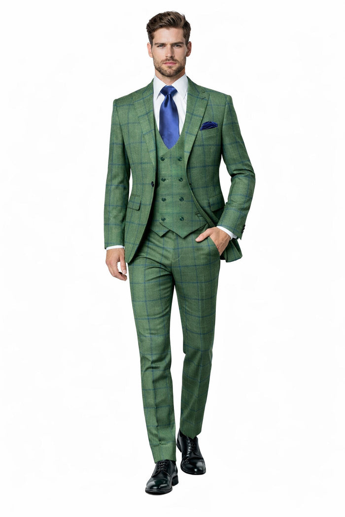 Rossi Man MAX RM1841 Slim Fit 3-Piece Suit - Men’s Formalwear by USA Men's Outlet