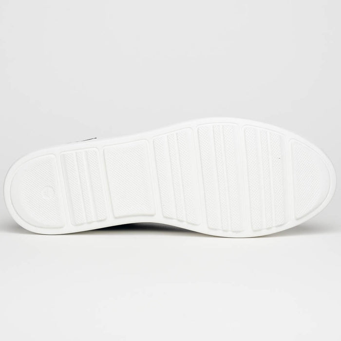 Zelli Spettacolare Calfskin & Suede Slip-On Sneakers in Black