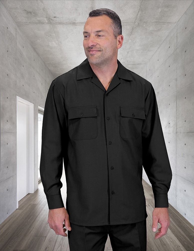 Mens 2-Piece 100% Wool Walking Suit with Pleated Wide-Leg Pants – Classic and Comfortable