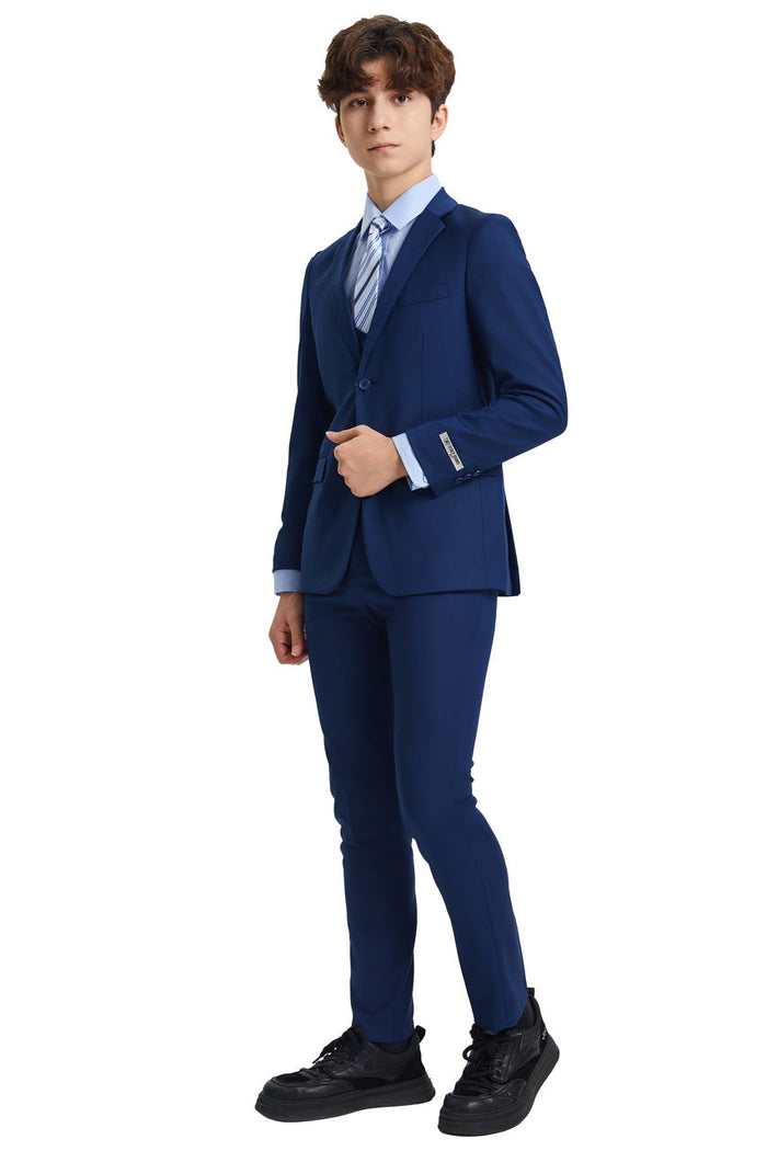 Huntington Stacy Adams Kids Indigo Suit (5-Piece Set)