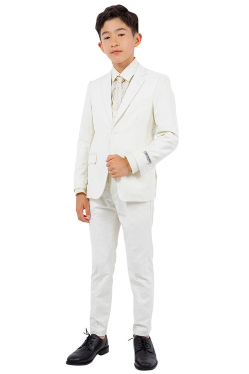 Huntington Stacy Adams Kids Ivory Suit (5-Piece Set) by Stacy Adams