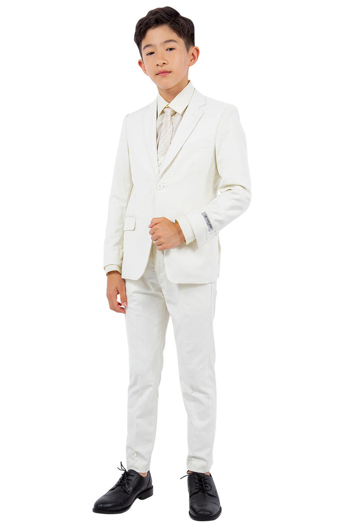 Huntington Stacy Adams Kids Ivory Suit (5-Piece Set) by Stacy Adams