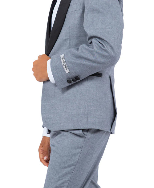 Boys Tuxedos in Color Gray Toddler Suit for Kids Set by Stacy Adams Designer