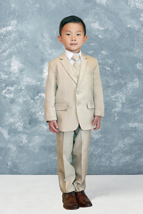 Stanford Kids Khaki Suit (5-Piece Set) by Tip Top