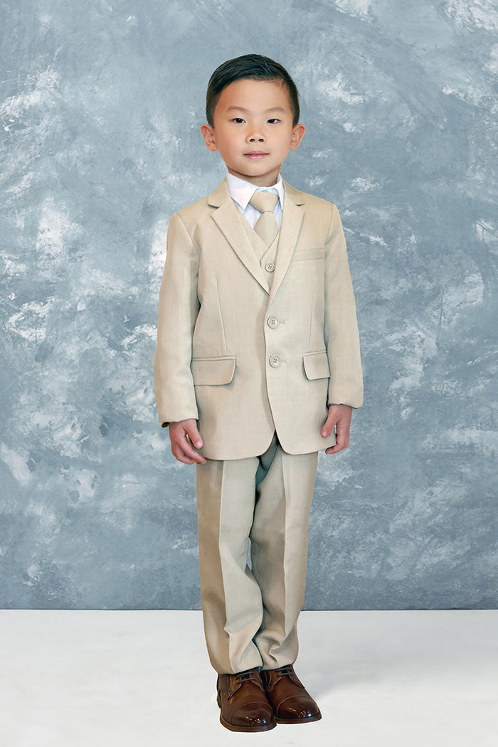 Stanford Kids Khaki Suit (5-Piece Set) by Tip Top