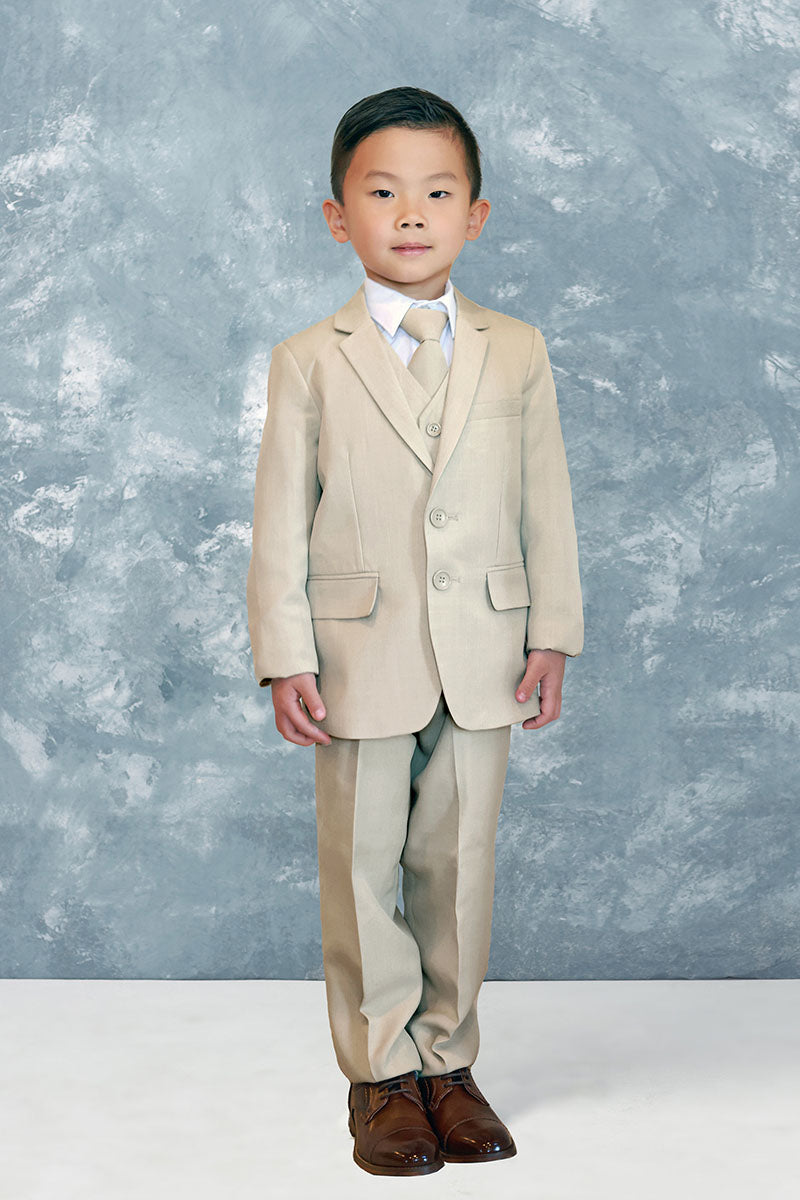 Stanford Kids Khaki Suit (5-Piece Set) by Tip Top