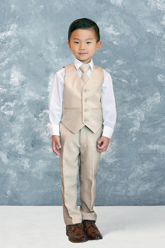 Stanford Kids Khaki Suit (5-Piece Set) by Tip Top