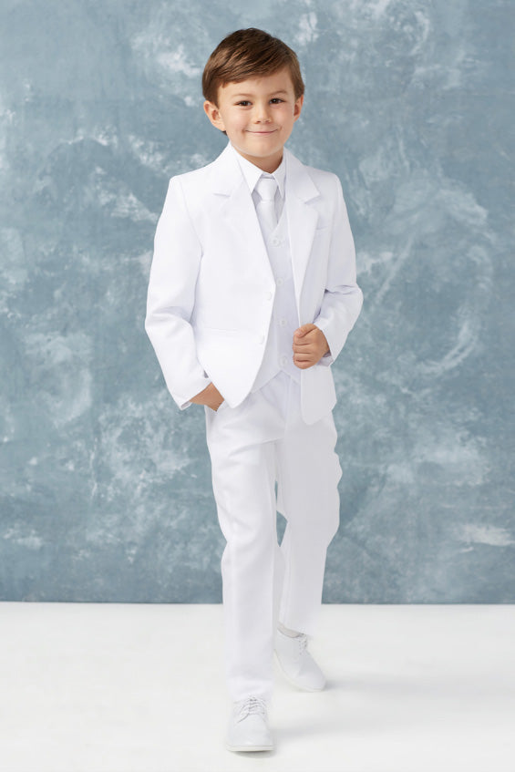 Stanford Kids White Suit 5-Piece Set by Tip Top