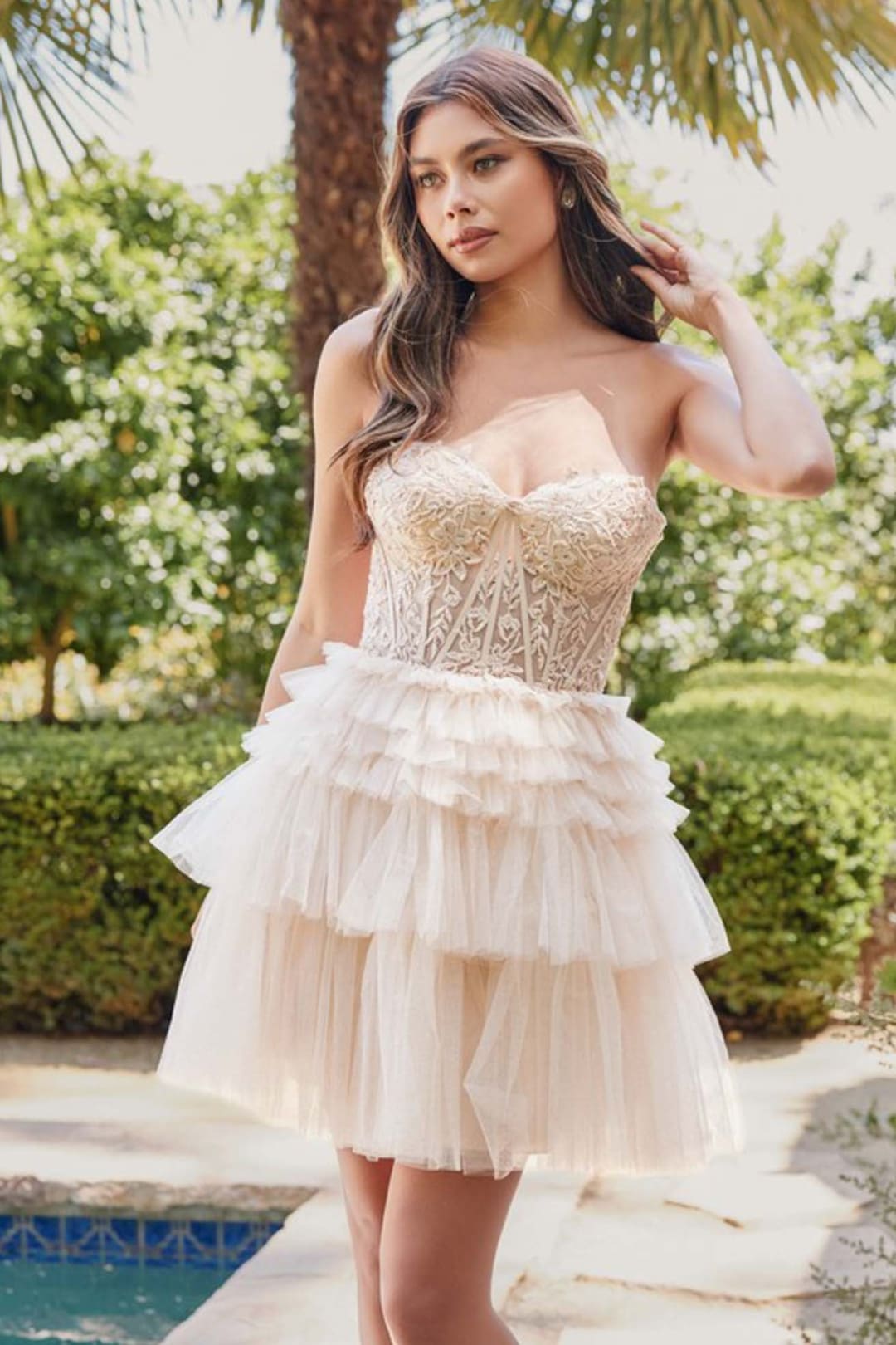 Dama Dresses for Quinceanera in Champagne Style JT918S Quince Outfit