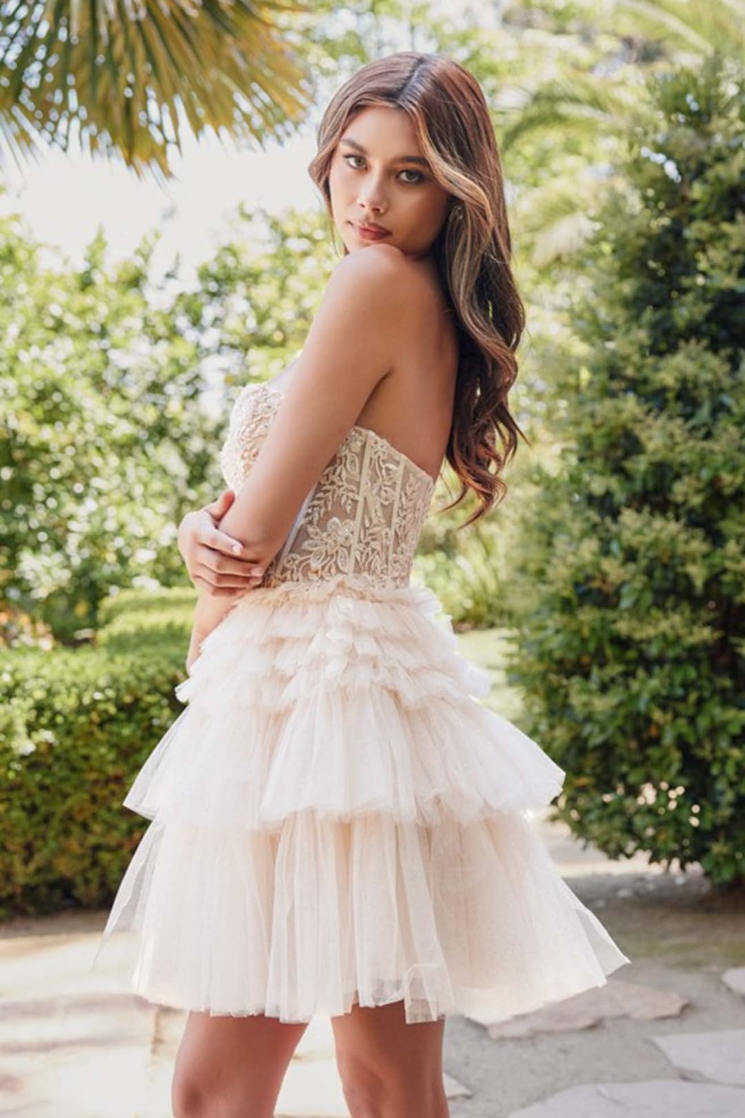 Dama Dresses for Quinceanera in Champagne Style JT918S Quince Outfit
